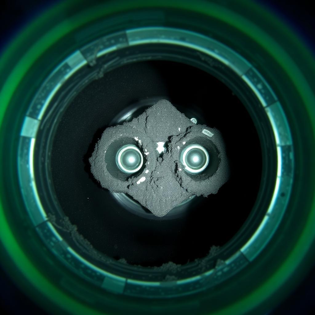 Borescope image of Ford EcoBoost intake valves before HHO treatment